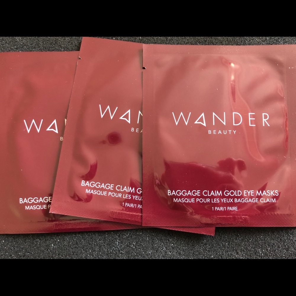 Wander Baggage Claim Gold Eye Masks